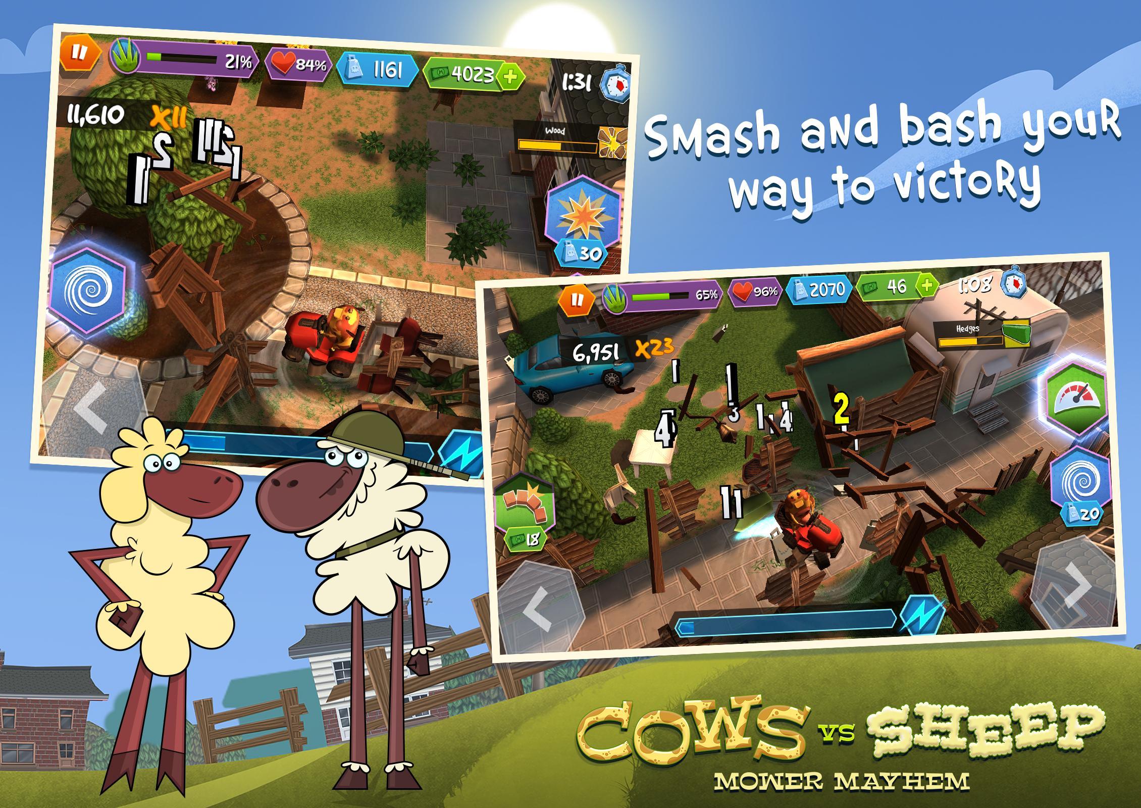 Cows Vs Sheep: Mower Mayhem
