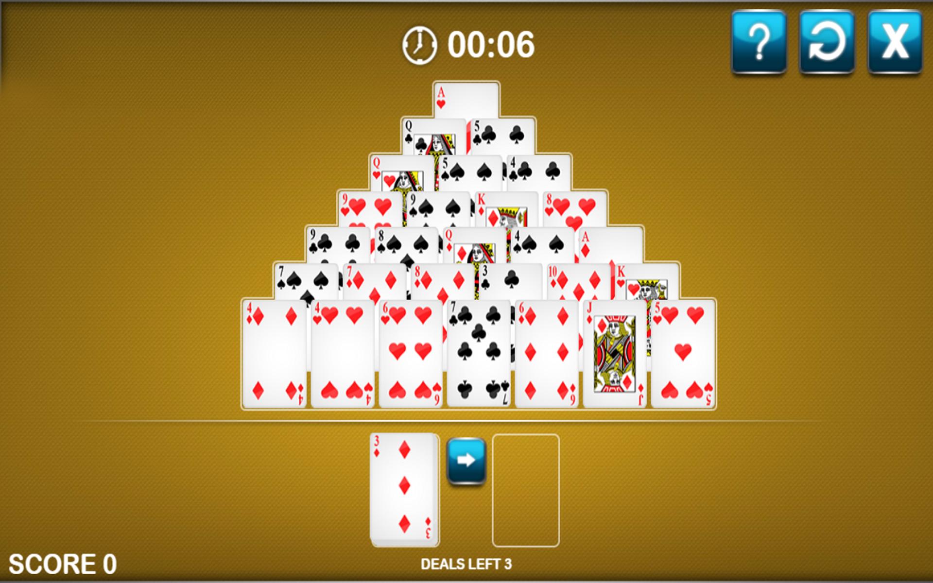 Pyramid Solitaire Card
