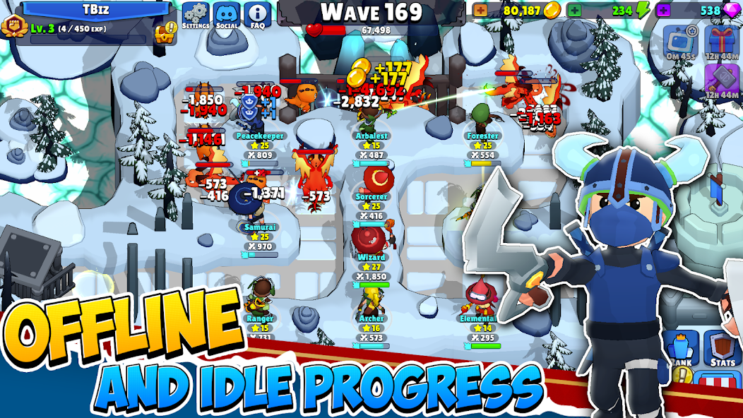 Idle Hero TD Tower Defense RPG