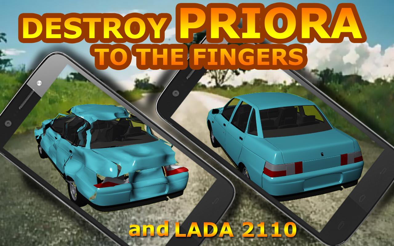 Car Crash VAZ Lada 2110 Priora