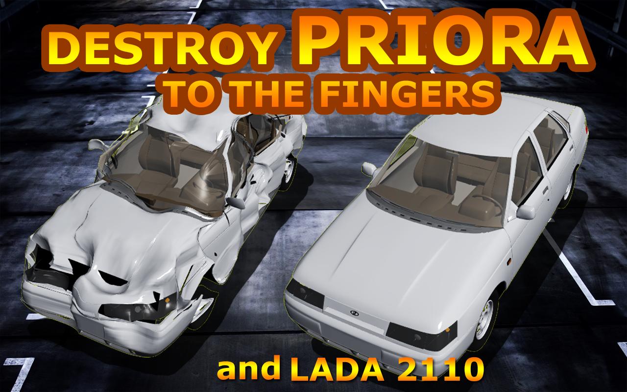 Car Crash VAZ Lada 2110 Priora
