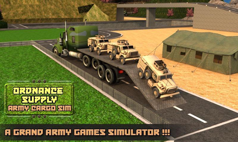 Ordnance Supply Army Cargo Sim