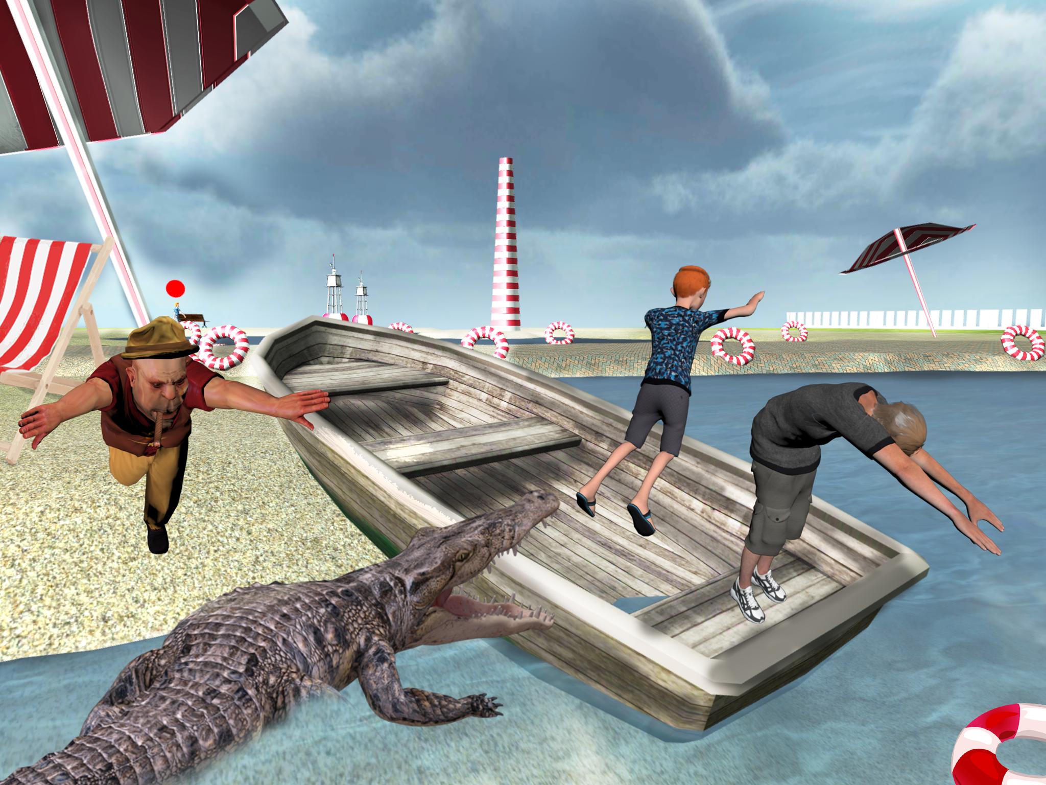 Wild Crocodile Attack Simulator 2019